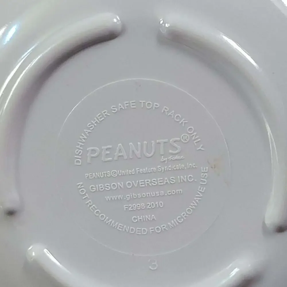 Peanuts Snoopy Bowl Woodstock Cereal Bowl Christmas